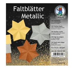Faltblätter "Metallic"