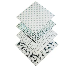 Faltpapier "Silver X-Mas"