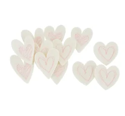 Filz-Streuteile "Herzen Stiched", 12 Stück