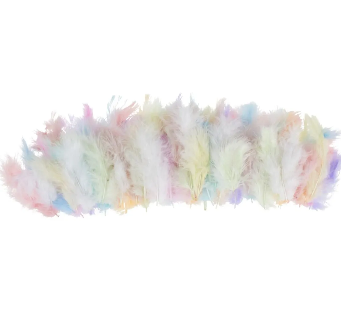 Flauschfedern-Mix "Pastell"