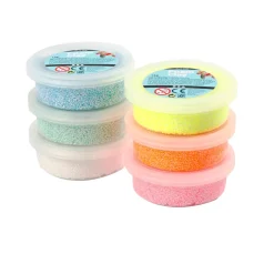 Foam Clay "Glitter", sortiert, 6 x 14 g