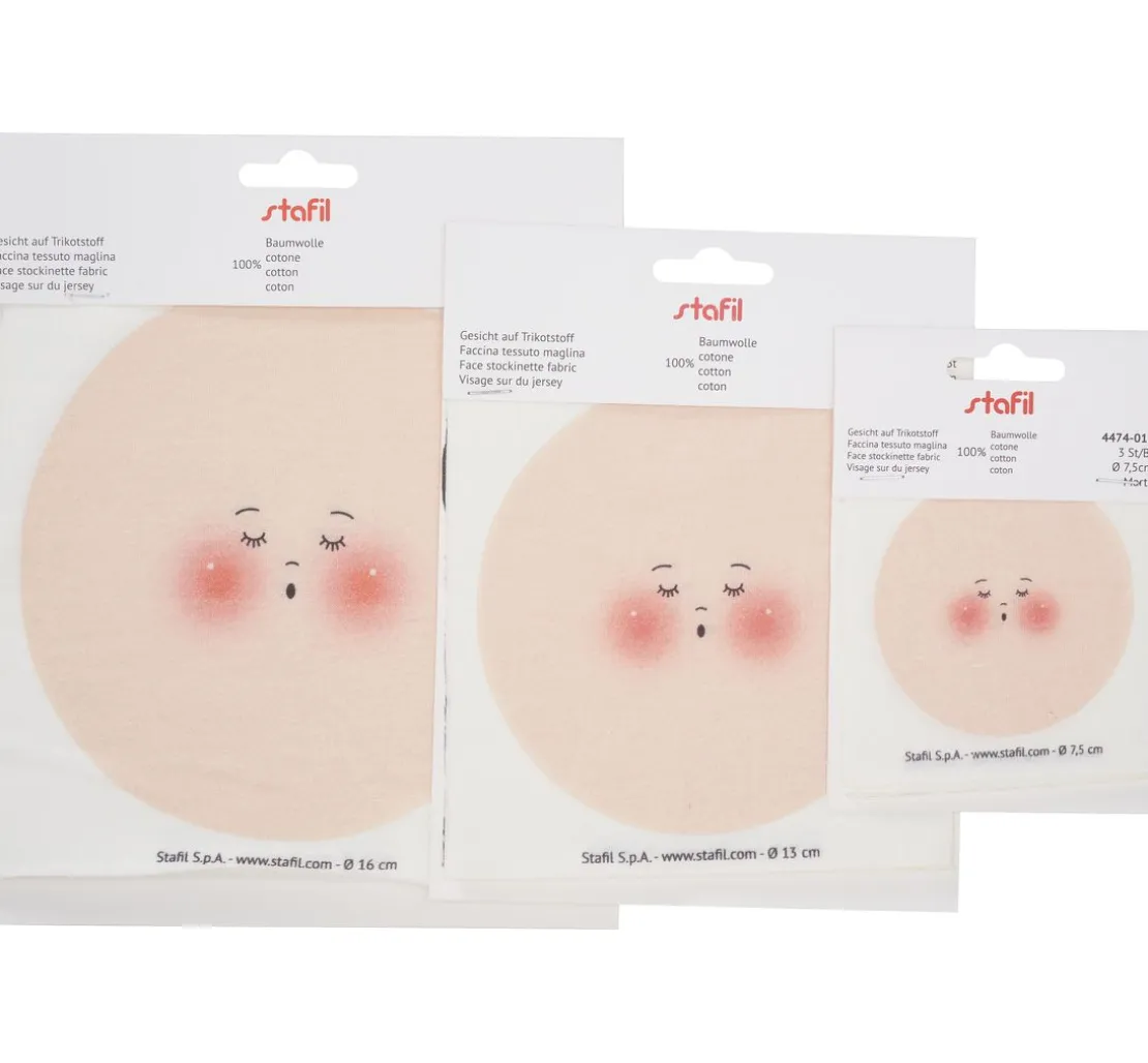 Gesicht auf Trikotstoff "Marty"