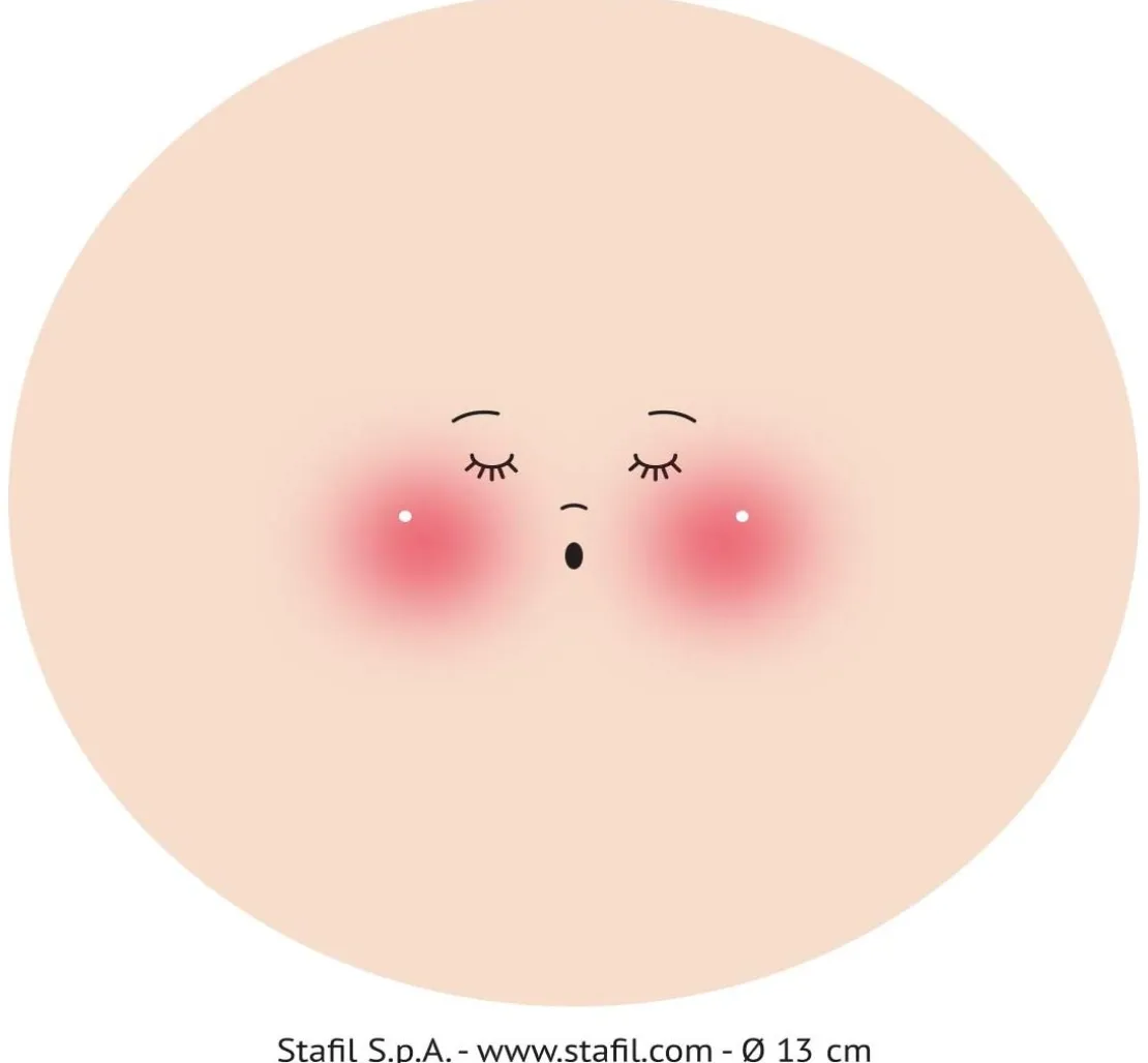 Gesicht auf Trikotstoff "Marty"