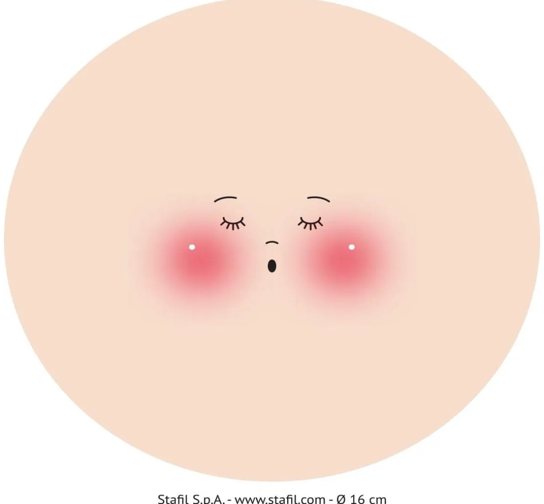 Gesicht auf Trikotstoff "Marty"