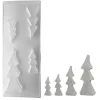 Gießform "4 Tannenbäume", ca. 8-16 cm