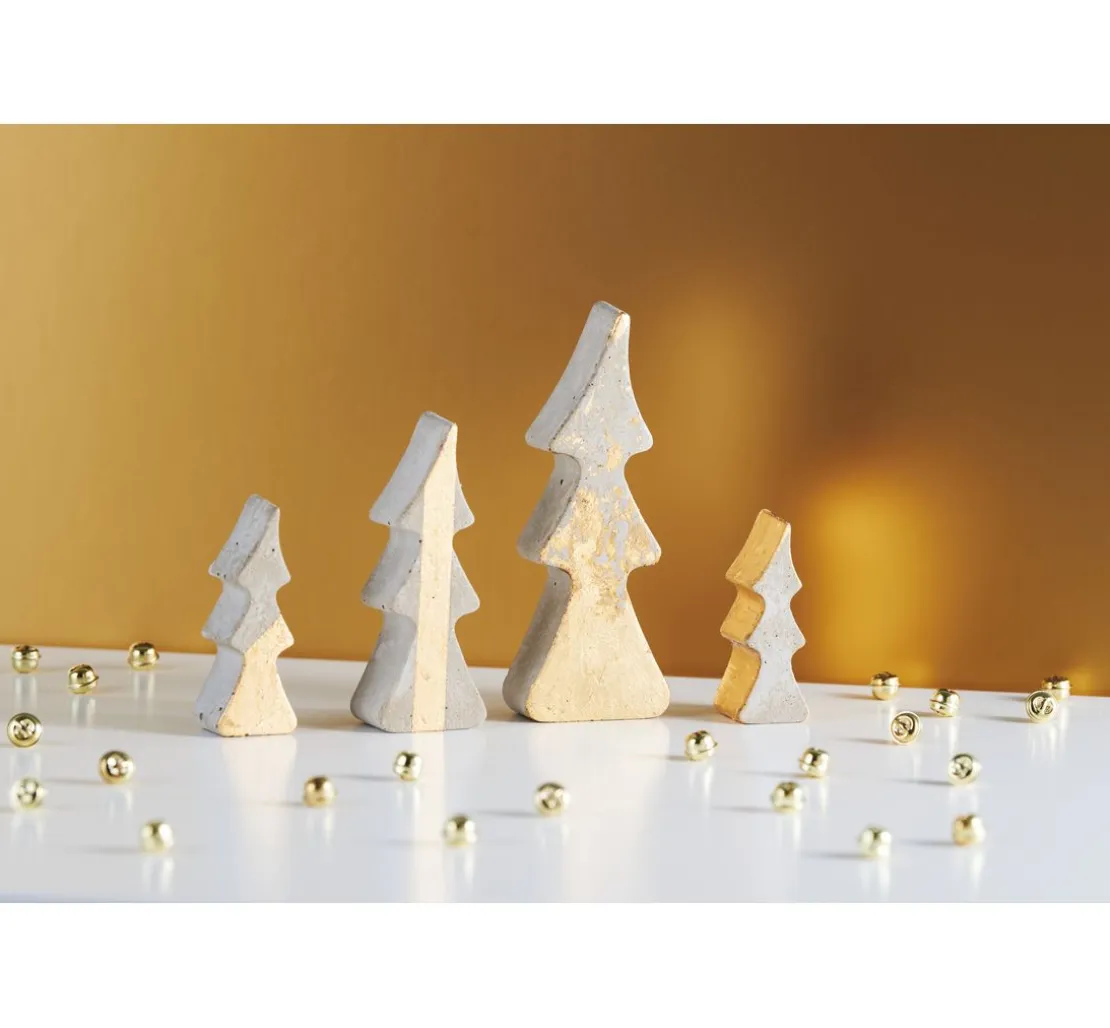 Gießform "4 Tannenbäume", ca. 8-16 cm