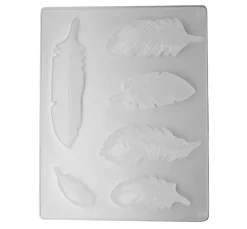 Gießform "Federn", 6 Motive