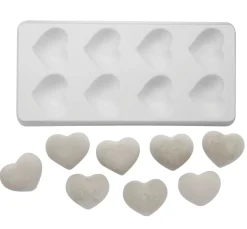 Gießform "Herzen", 8-tlg.