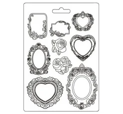 Gießform "Precious - Bilderrahmen Rosen"