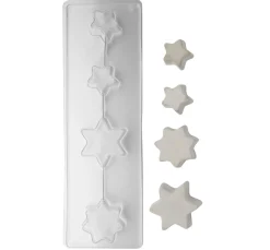 Gießform "Sterne", 4 Motive