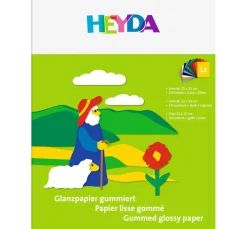 Glanzpapier-Heft "Farbig sortiert"