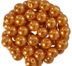 Glaswachsperlen, Ø 6 mm, 55 Stück
