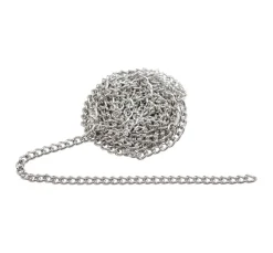 Gliederkette, 1 m, Aluminium, ca. B 3 x H 4 mm