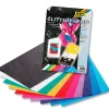 Glitterpapier, 23x33 cm, 10 Blatt farbig sortiert