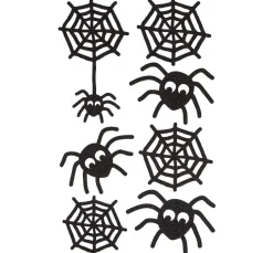Glittersticker "Spinnen"