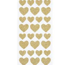 Glitzer-Sticker "Herzen"