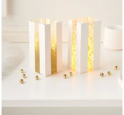 Gold Silber Partikelmix, 9 Tiegel