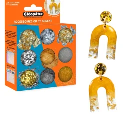 Gold Silber Partikelmix, 9 Tiegel