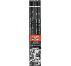 Graphit Bleistifte, 4er-Set