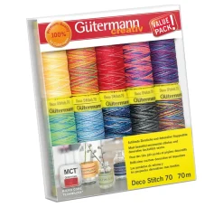 Gütermann Nähfaden Deco-Stitch 70, Col. 3, Multicolor