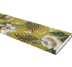 Halbpanama-Stoff "Zebra und Blumen"