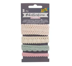 Häkelbordüren Set "Pastell"