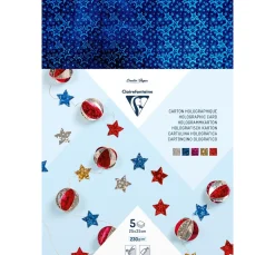 Holografie-Karton "Sterne"