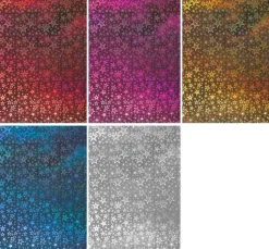 Holografie-Karton "Sterne"