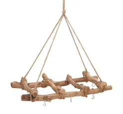 Holz Deko Leiter mit Ösen, zum Hängen