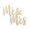 Holz Schriftzug Mini "Mr & Mrs"