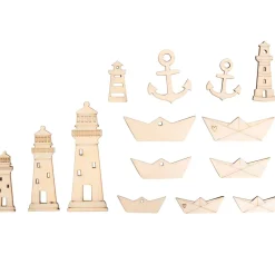Holz Streuteile "Leuchtturm & Co"