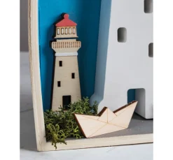 Holz Streuteile "Leuchtturm & Co"