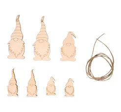 Holz-Anhänger "Wichtel", mit Kordel