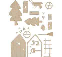 Holz-Bastelset "Wichteltür Tomte"