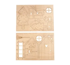 Holz-Bastelset "Wichteltür Tomte"