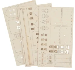 Holzbausatz "2 Lichterhäuser"