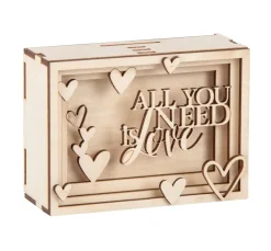 Holzbausatz Spardose "Love"