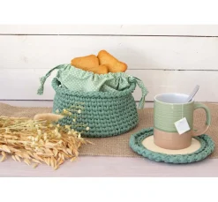 Holzboden für Häkelkorb "Rund"