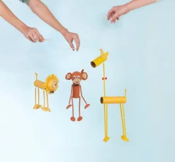 Holzfüße mit Bohrung, 4 Stück