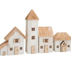 Holz-Häuser, 4 Stück