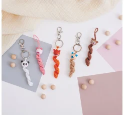 Holzkugeln mit Gesicht 