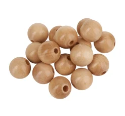 Holzperlen, Ø 15 mm
