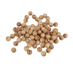 Holzperlen, Ø 8 mm, 85 Stück