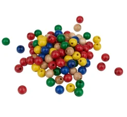 Holzperlen, Ø 8 mm, 85 Stück