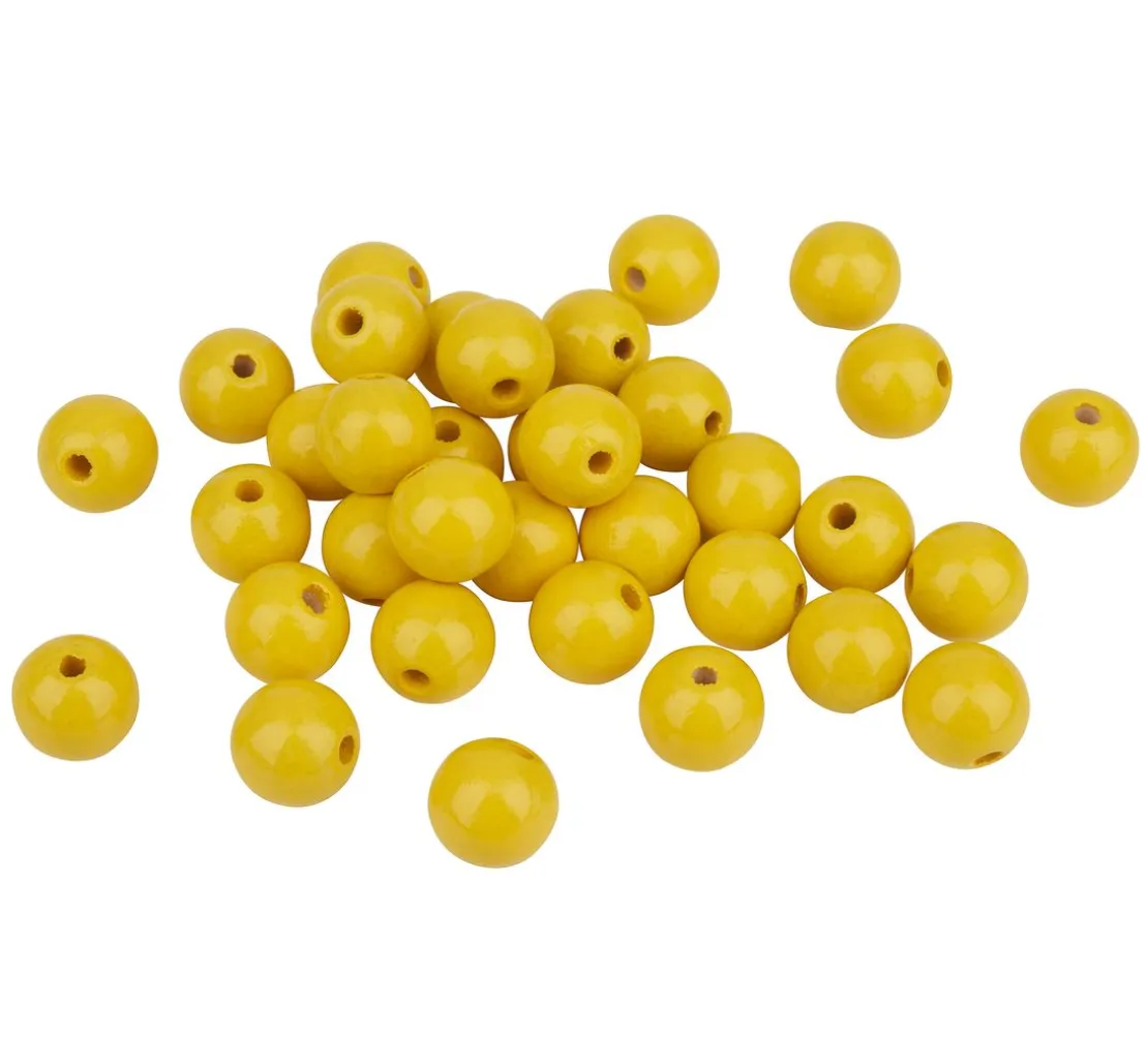 Holzperlen, Ø 12 mm, 30 Stück