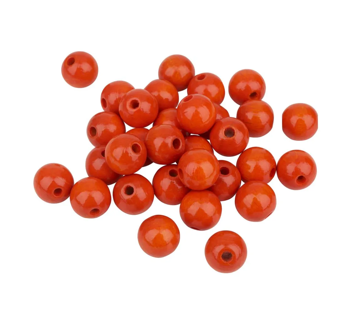 Holzperlen, Ø 12 mm, 30 Stück