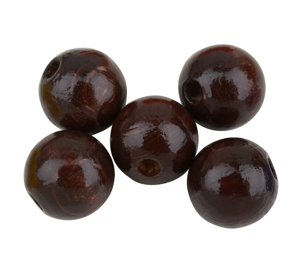 Holzperlen, Ø 12 mm, 30 Stück