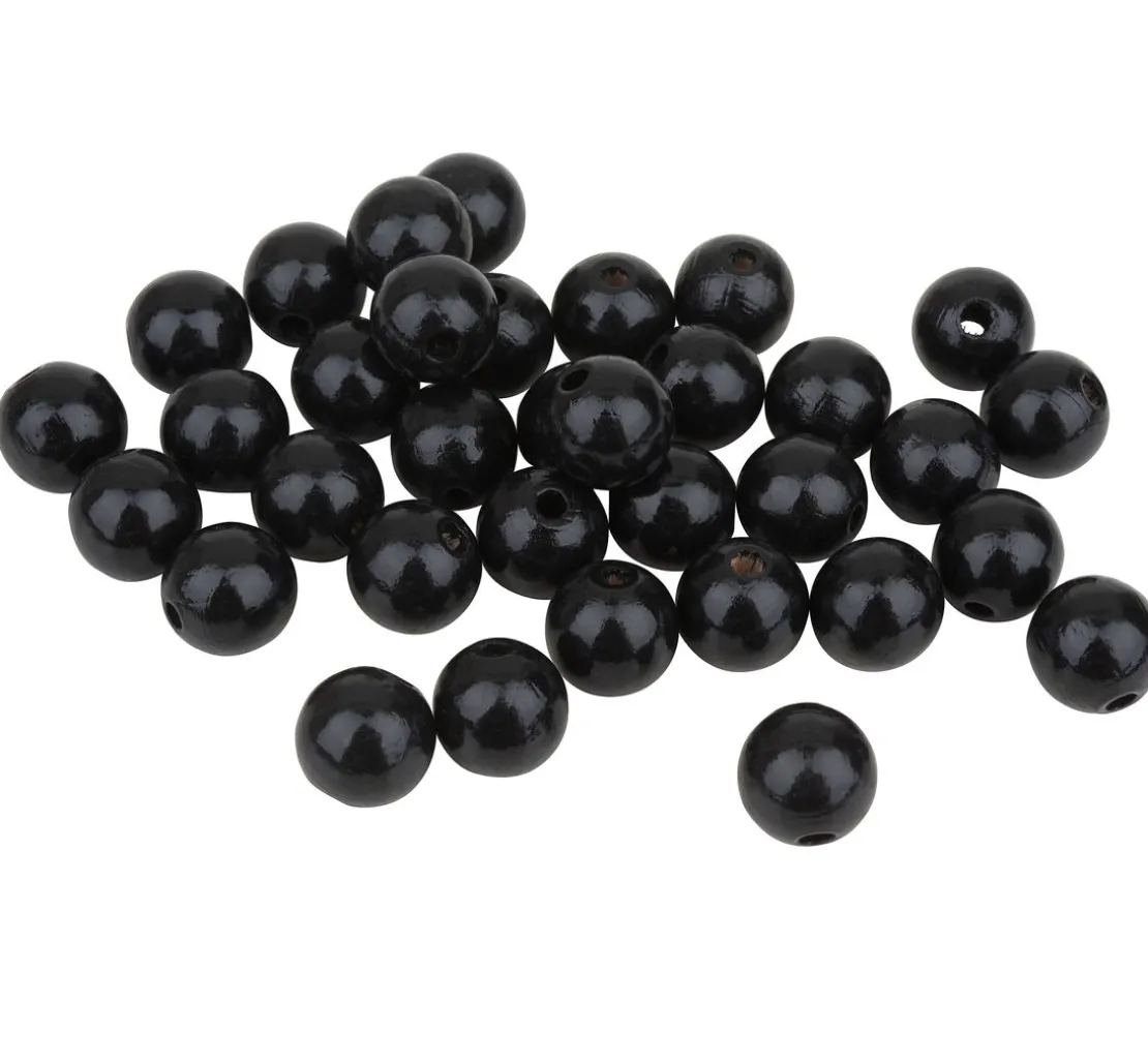 Holzperlen, Ø 12 mm, 30 Stück