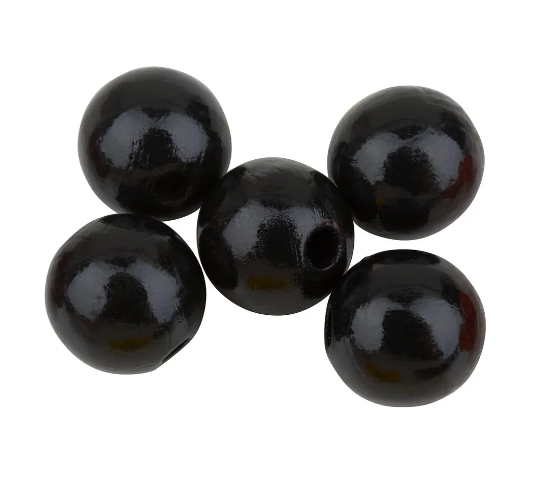 Holzperlen, Ø 12 mm, 30 Stück