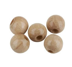 Holzperlen, Ø 6mm, ca. 125 Stück